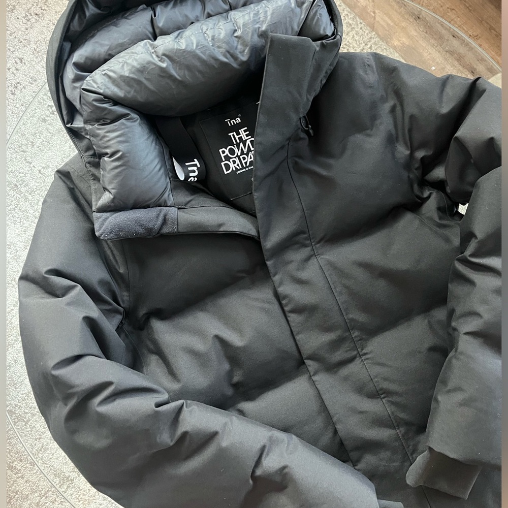 New Aritzia Tna The Powder Dri Parka™ long Black Insulated Jacket Sz S - Picture 17 of 17